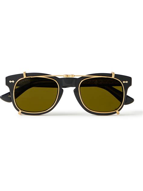 gucci d-frame acetate and gold-tone sunglasses|Gucci polarized sunglasses men's.